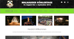 Desktop Screenshot of koehlertage.de